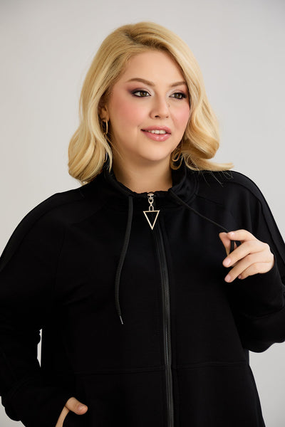 Sweatjacke Daily - Schwarz