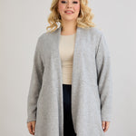Viskose-Strickjacke mit Lurex in Übergrößen