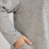 Viskose-Strickjacke mit Lurex - Grau – Grau