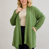Viskose-Strickjacke mit Lurex - Grün – Grün