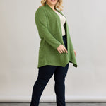 Viskose-Strickjacke mit Lurex - Grün – Grün
