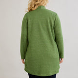 Viskose-Strickjacke mit Lurex - Grün – Grün