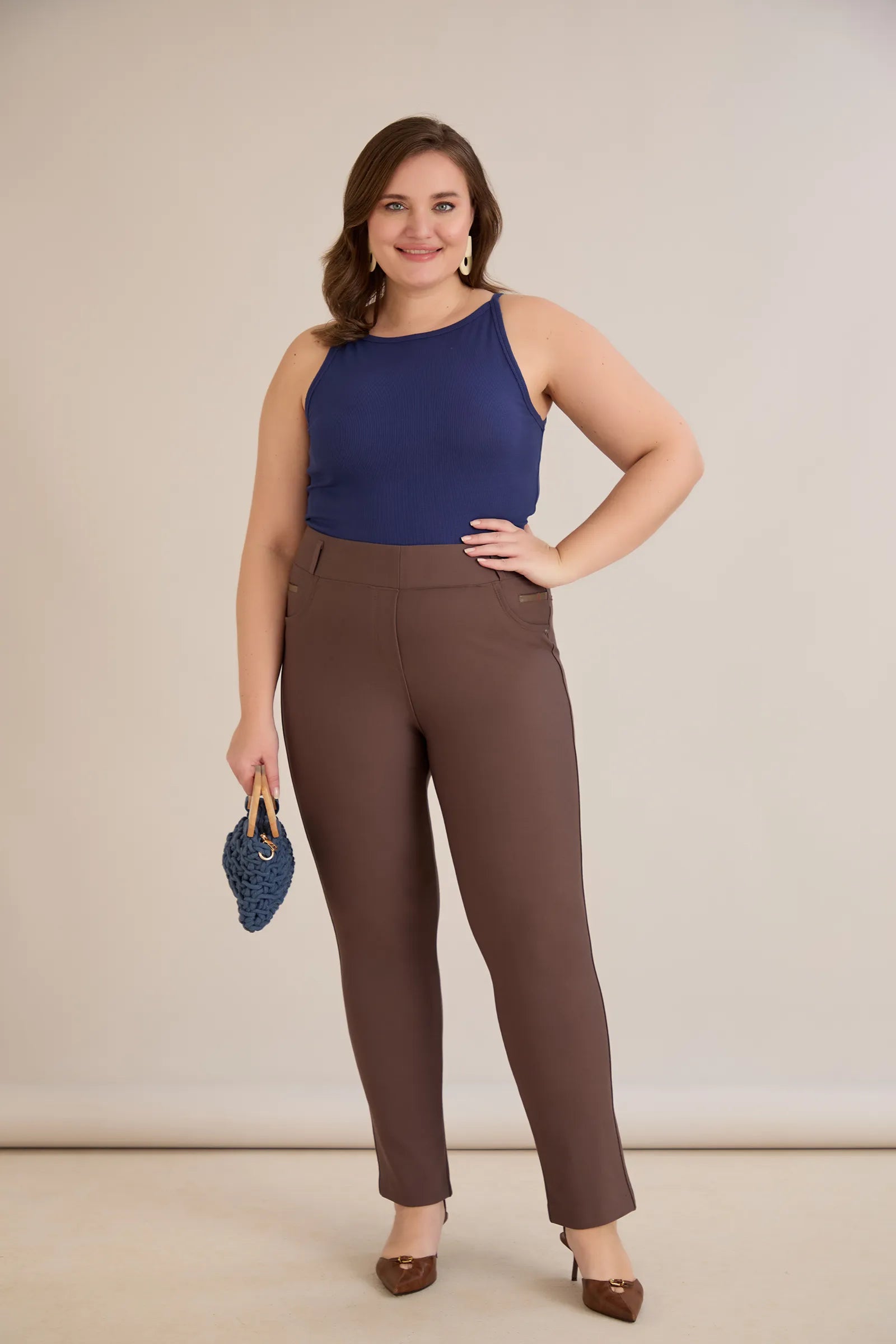 Figurformende Hose Borisa – Nerz – Nerz