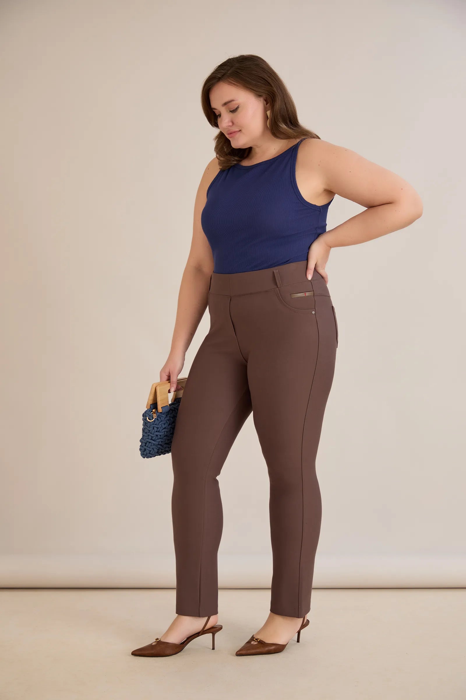 Figurformende Hose Borisa – Nerz – Nerz