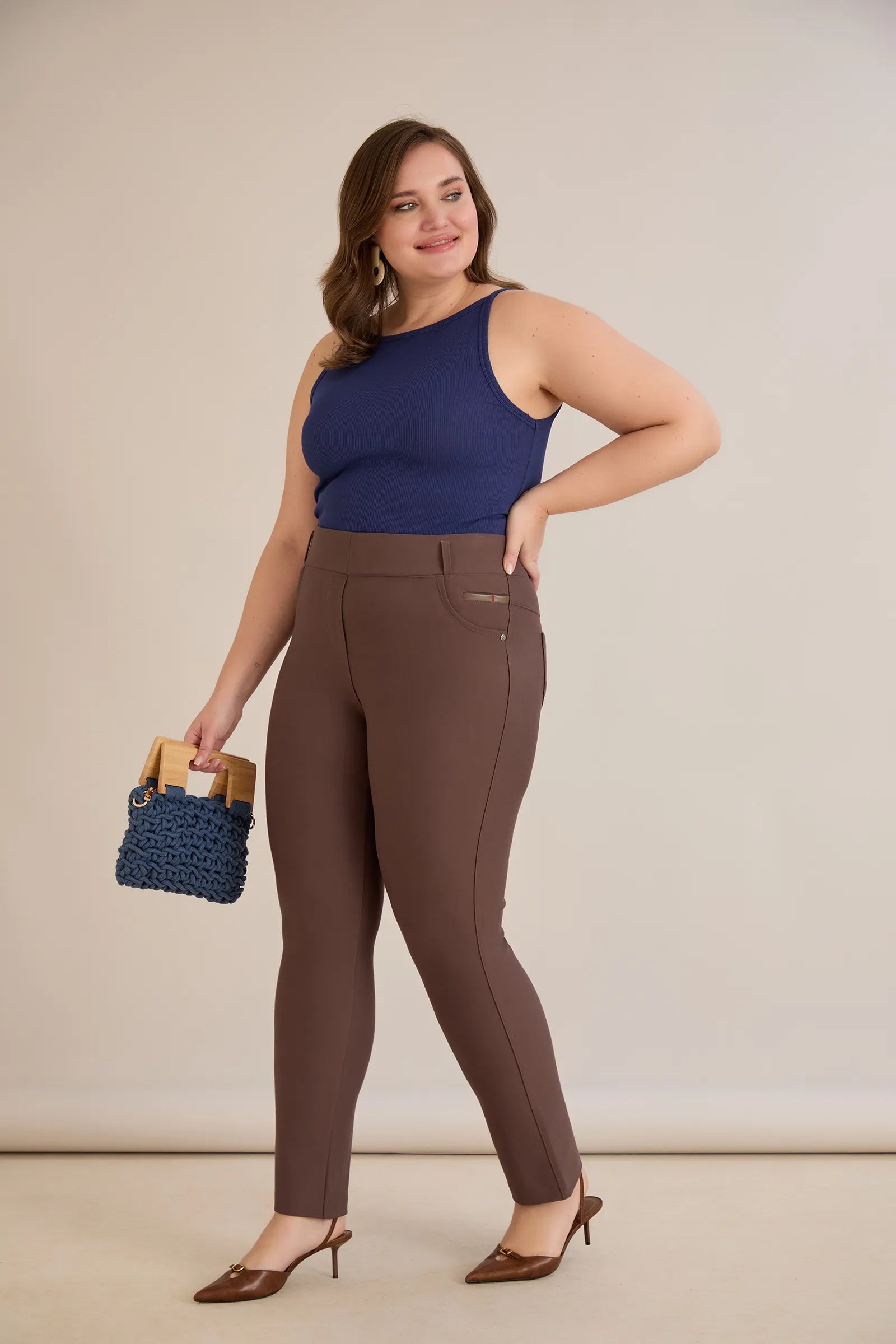 Figurformende Hose Borisa – Nerz – Nerz