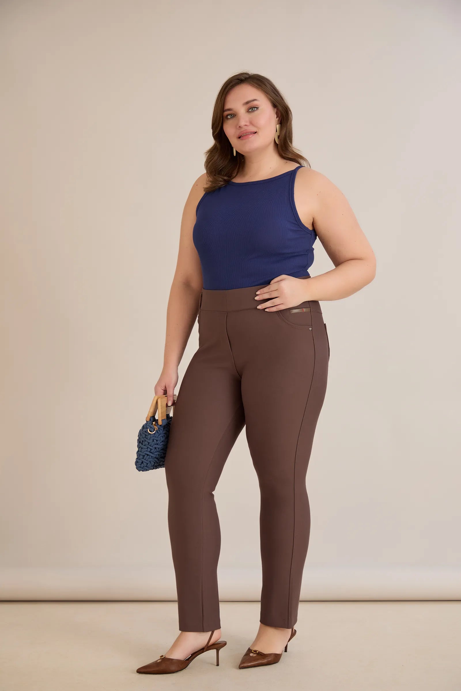 Figurformende Hose Borisa – Nerz – Nerz