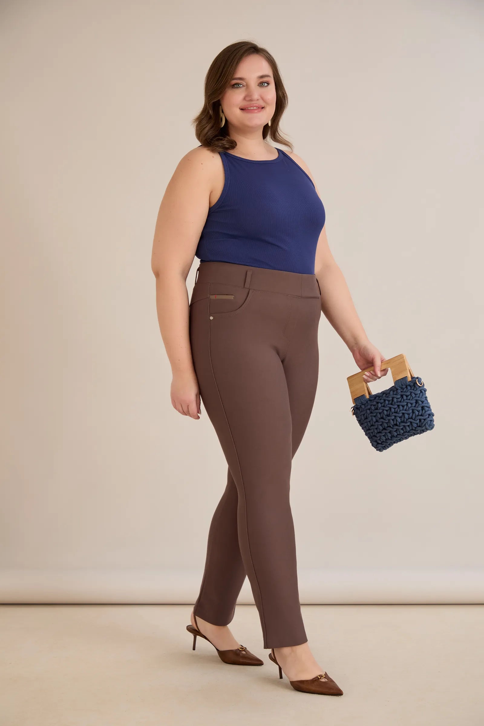 Figurformende Hose Borisa – Nerz – Nerz