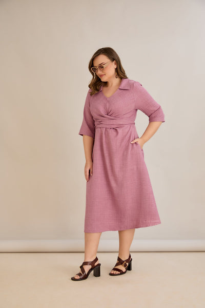 Kleid mit attraktivem Design - Rosenpelz