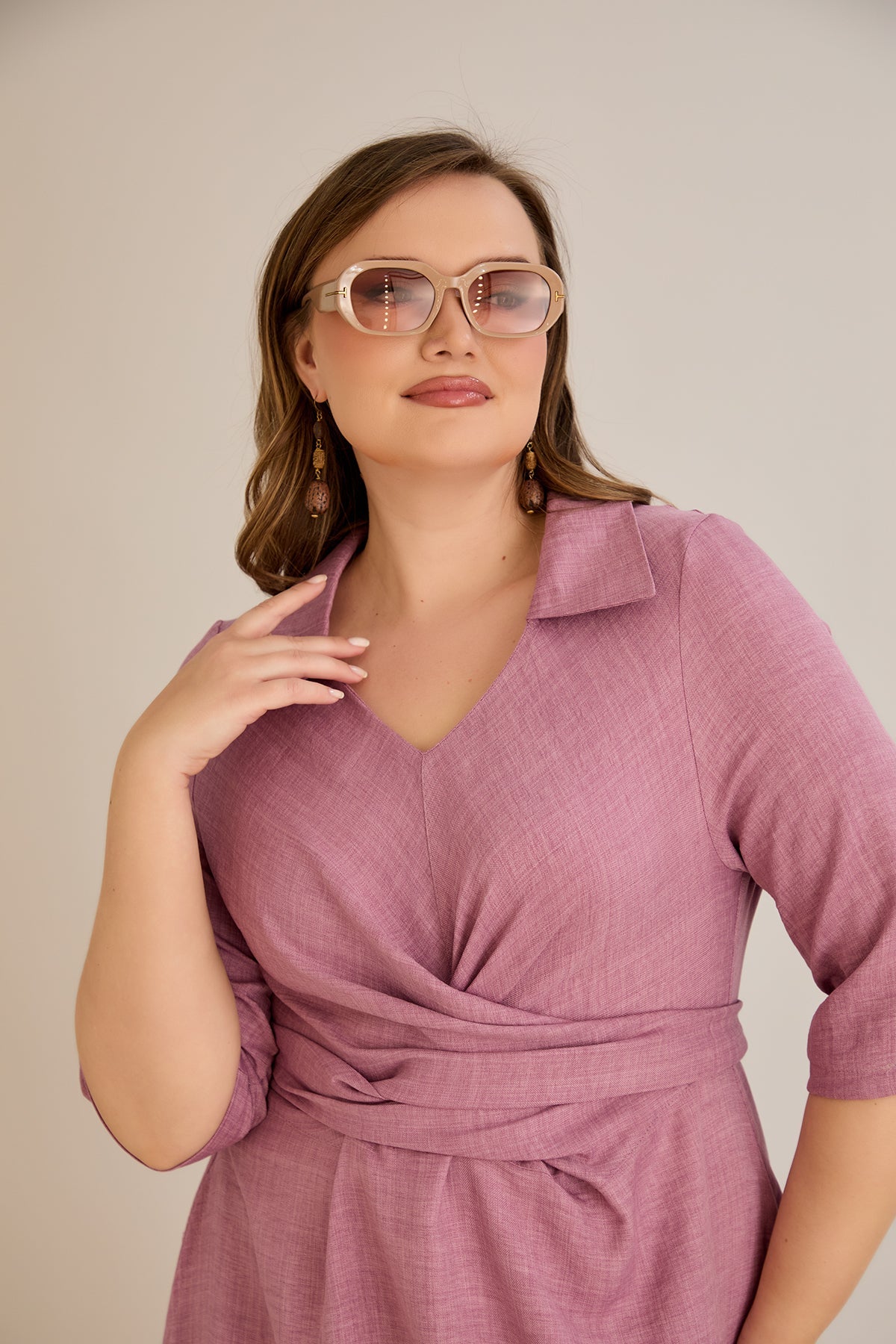 Kleid mit attraktivem Design - Rosenpelz