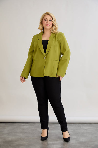 Elegante und moderne Jacke mit Futter - Pistazie