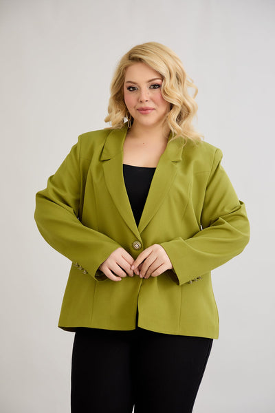 Elegante und moderne Jacke mit Futter - Pistazie