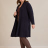 Langer Cape-Cardigan – Blau – Blau