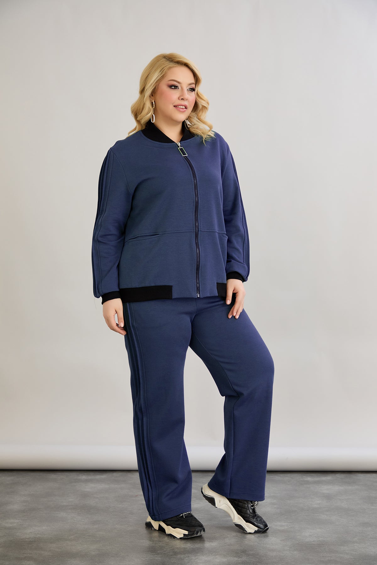 Zweiteiliges Tagesoutfit - Blau