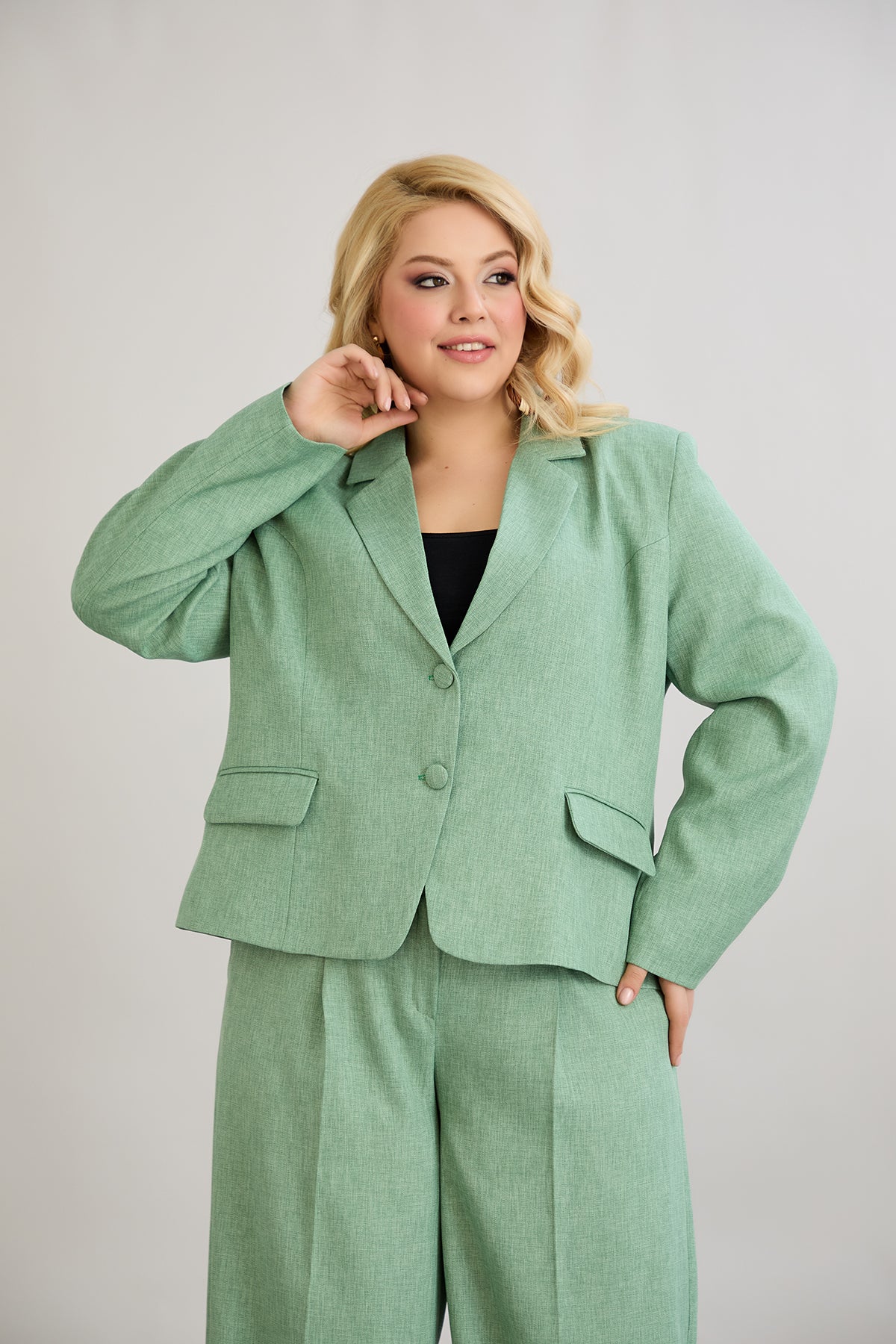 Moderne Kurzjacke  - Grün