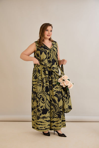 Set aus 2 Teilen, weite Hose + Top - 10131