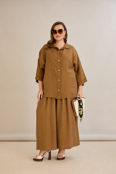 Set aus Tencel 2-teilig Hose + Hemd - 10593