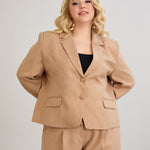 Moderne kurze Jacke - Mocca – Mocca