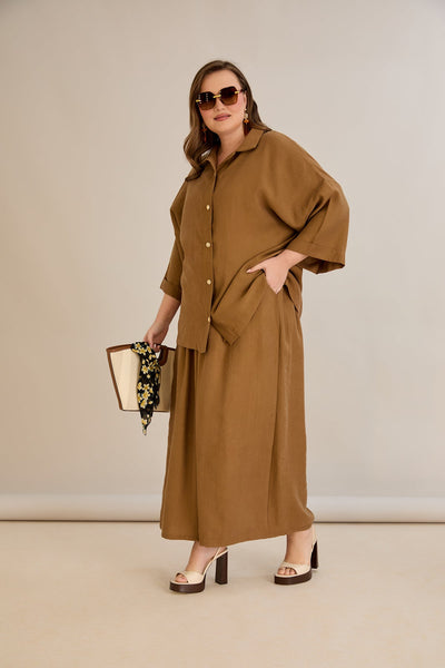 Set aus Tencel 2-teilig Hose + Hemd - 10593