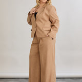 Moderne kurze Jacke - Mocca – Mocca