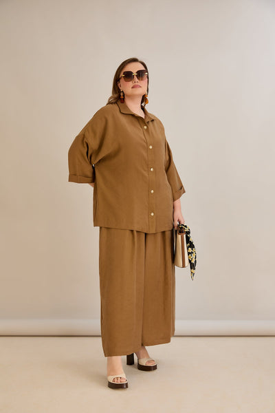 Set aus Tencel 2-teilig Hose + Hemd - 10593