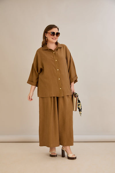 Set aus Tencel 2-teilig Hose + Hemd - 10593