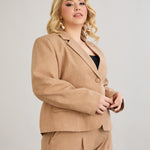 Moderne kurze Jacke - Mocca – Mocca