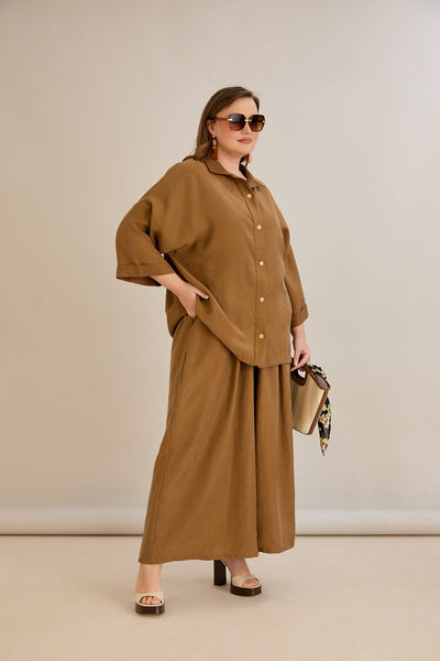 Set aus Tencel 2-teilig Hose + Hemd - 10593