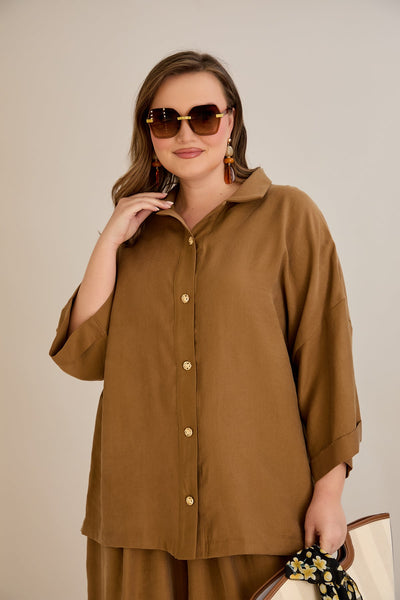 Set aus Tencel 2-teilig Hose + Hemd - 10593