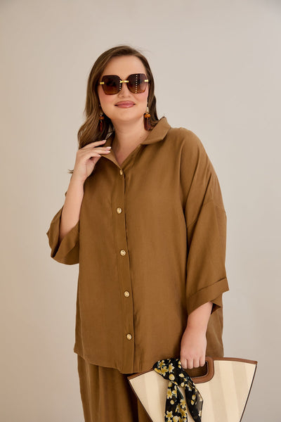 Set aus Tencel 2-teilig Hose + Hemd - 10593