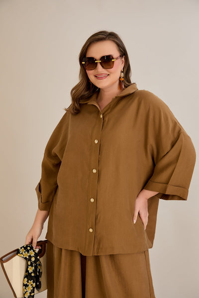 Set aus Tencel 2-teilig Hose + Hemd - 10593