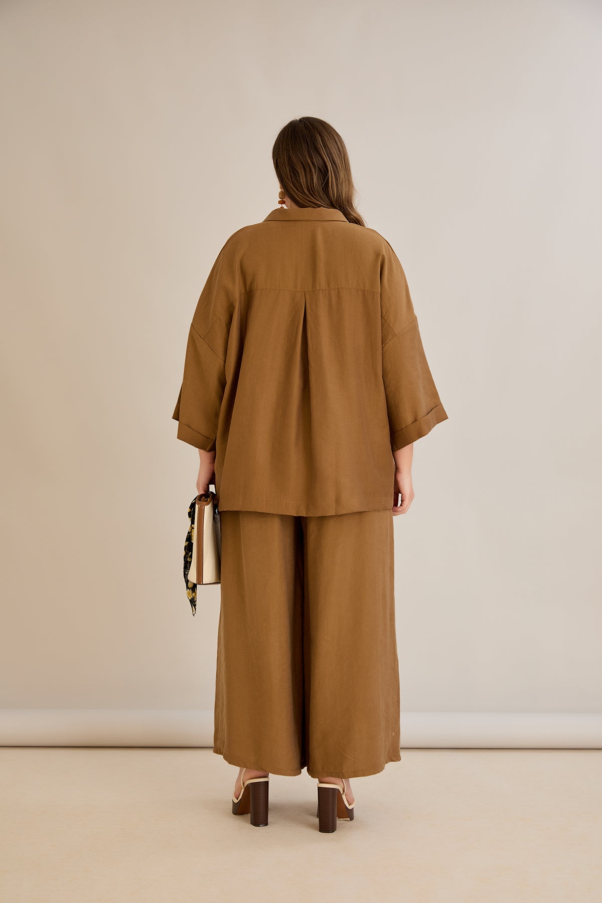 Set aus Tencel 2-teilig Hose + Hemd - 10593
