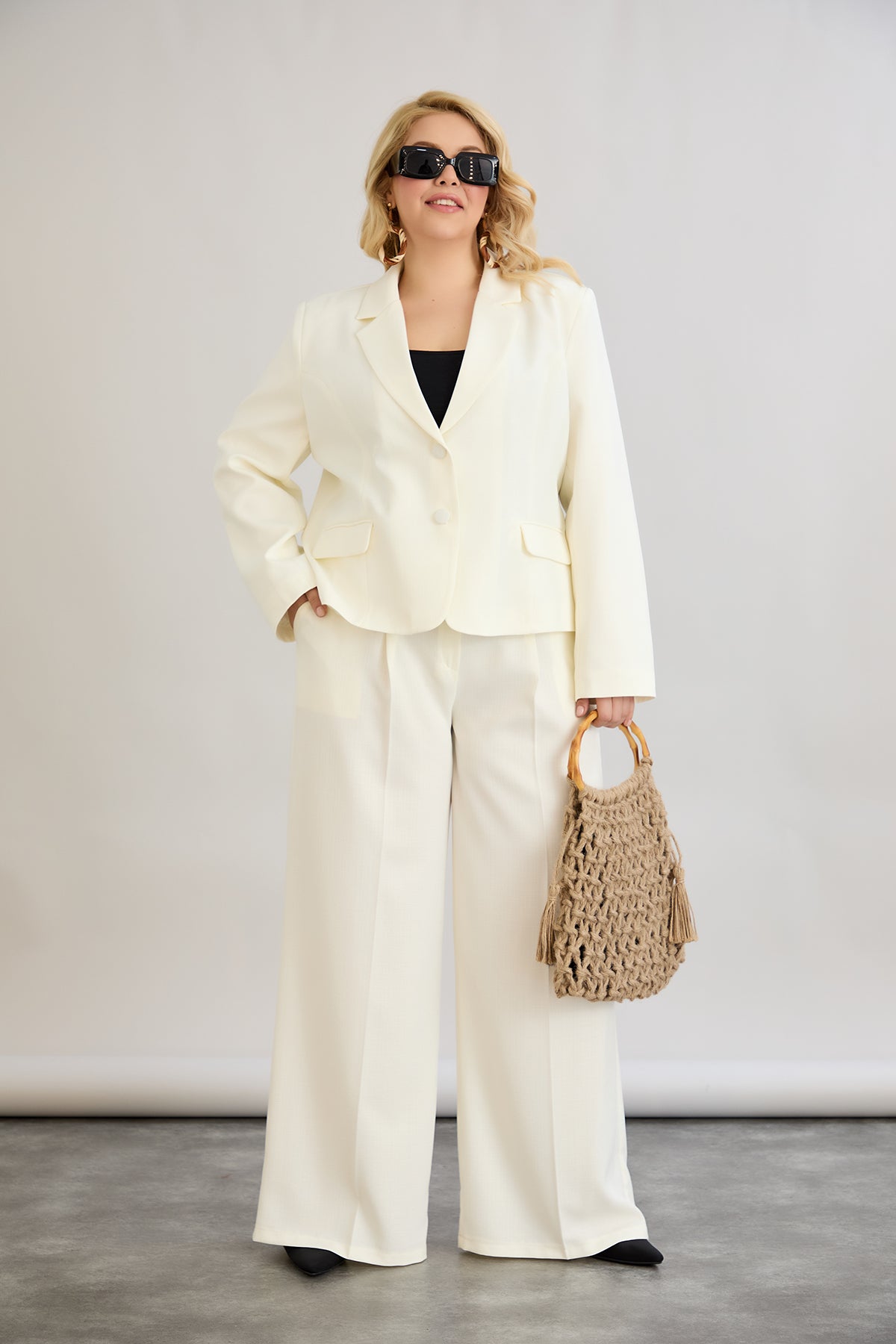 Moderne Kurzjacke  - Champaignfarbe