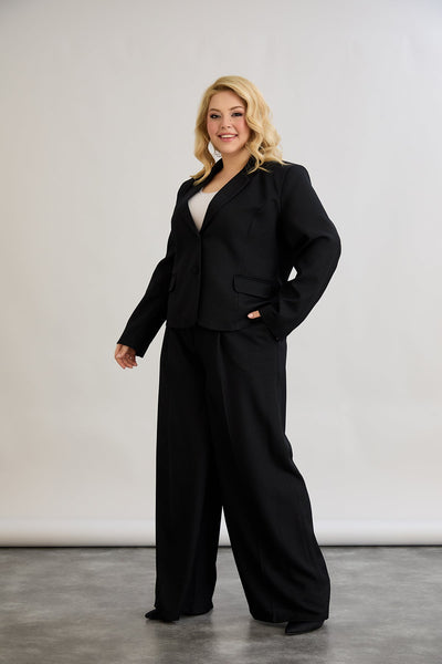 Moderne Kurzjacke  - Schwarz