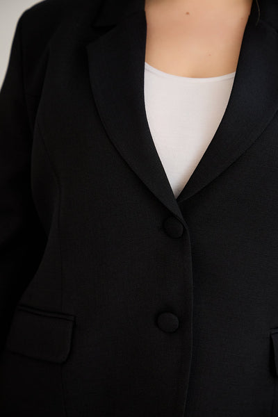 Moderne Kurzjacke  - Schwarz