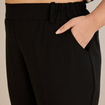 Leichte, elastische Sommerhose - Schwarz – Schwarz