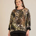 Elegante Bluse - Leopardenmuster