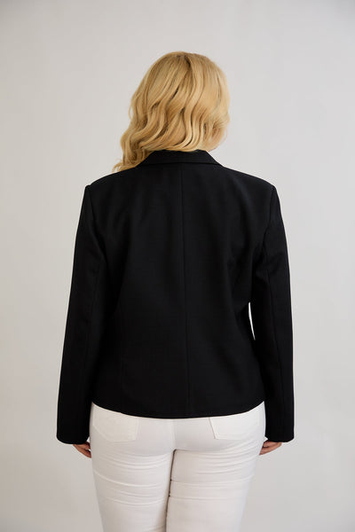 Moderne Kurzjacke  - Schwarz