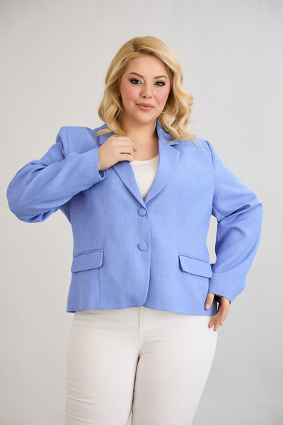 Moderne kurze Jacke - Blau