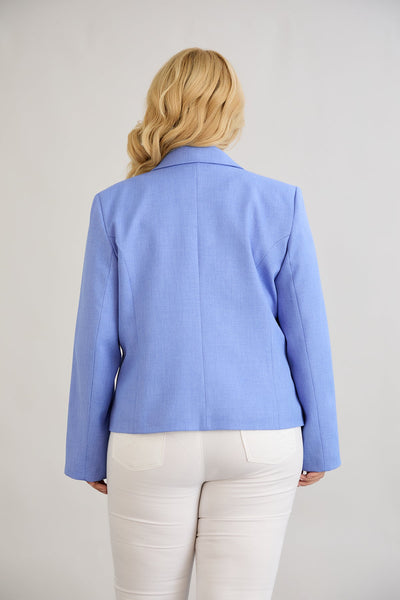 Moderne kurze Jacke - Blau