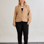 Moderne kurze Jacke - Mocca – Mocca