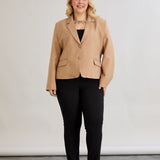 Moderne kurze Jacke - Mocca – Mocca