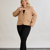 Moderne kurze Jacke - Mocca – Mocca