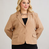 Moderne kurze Jacke - Mocca – Mocca