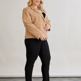 Moderne kurze Jacke - Mocca – Mocca