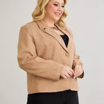 Moderne kurze Jacke - Mocca – Mocca