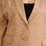 Moderne kurze Jacke - Mocca – Mocca