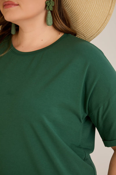 Baumwoll-T-Shirt Classic - Grün
