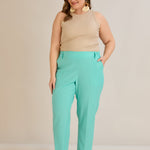 Leichte, elastische Sommerhose - Aqua – Aqua