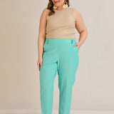 Leichte, elastische Sommerhose - Aqua – Aqua