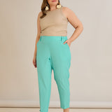Leichte, elastische Sommerhose - Aqua – Aqua